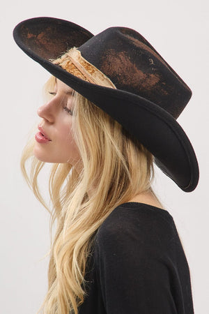 Cody Canyon Black Vintage Felt Cowgirl Hat - Wholesale Accessory Market