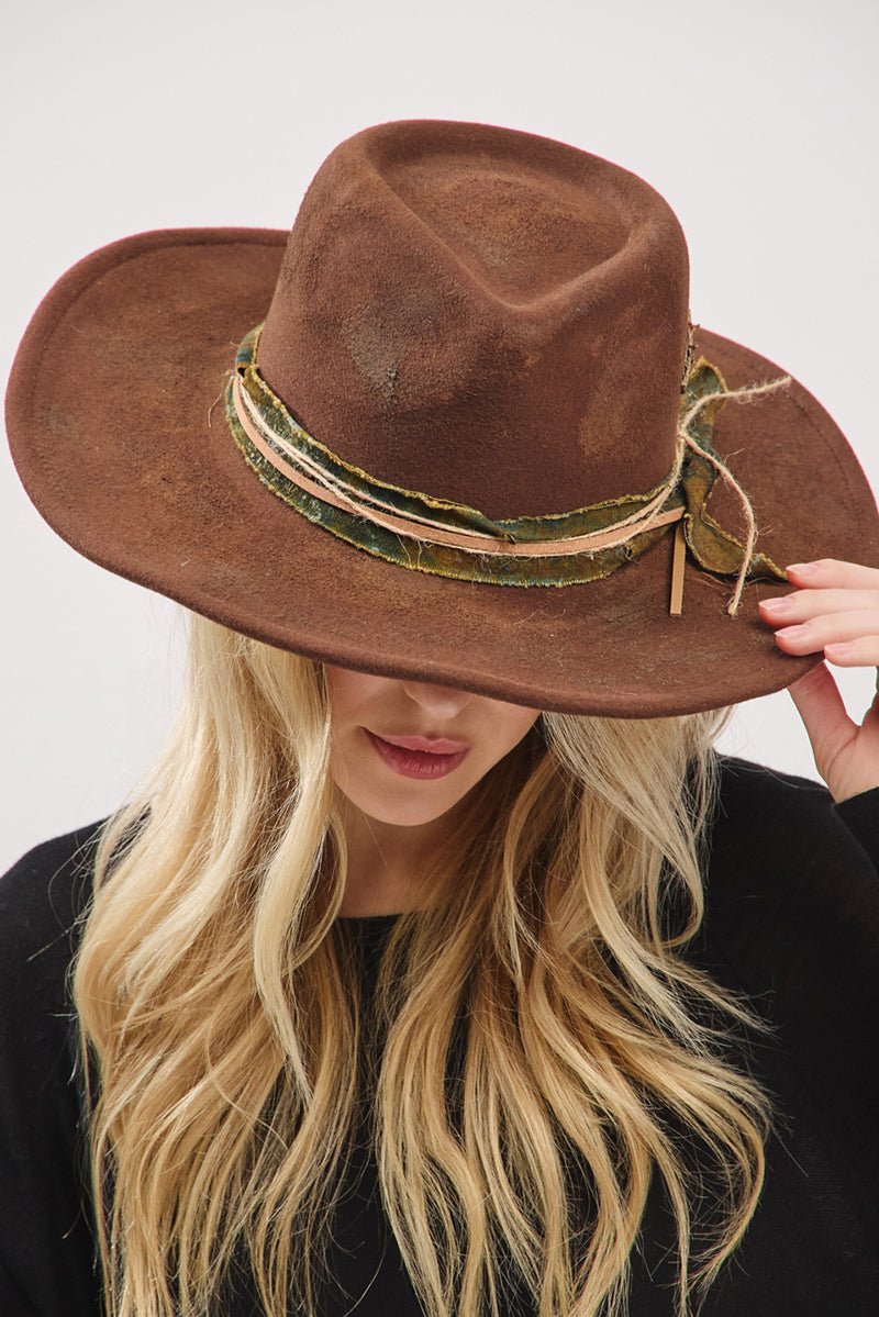 Bandera Blaze Brown Vintage Felt Cowgirl Hat - Wholesale Accessory Market