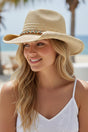 Desert Highway Beaded Natural Straw Cowgirl Hat - Wholesale Accessory Market