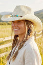 Galveston Island Beaded Ivory Straw Cowgirl Hat - Wholesale Accessory Market