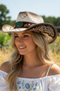 Sierra Verde Ivory Vintage Straw Cowgirl Hat - Wholesale Accessory Market