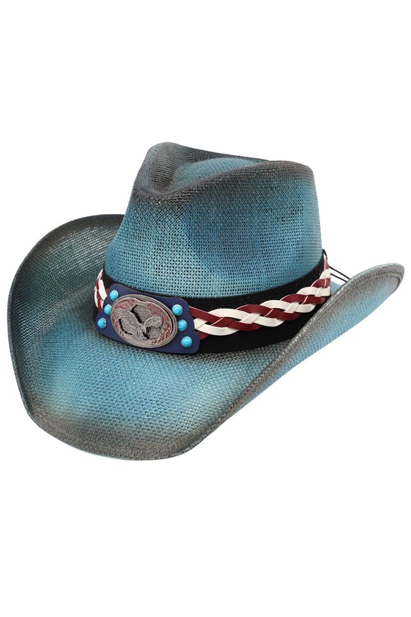 Liberty Range Dusty Blue Straw Cowgirl Hat - Wholesale Accessory Market