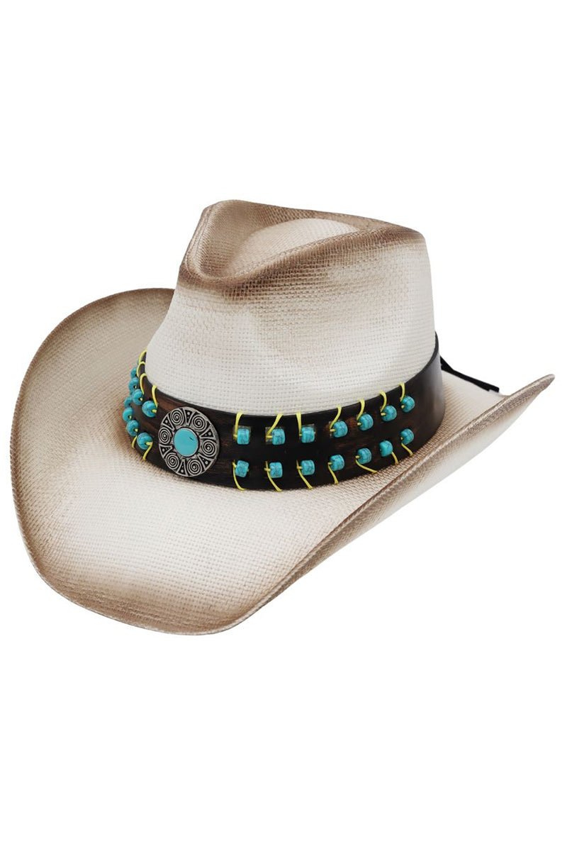 Canyon Azul Ivory Straw Cowgirl Hat - Wholesale Accessory Market