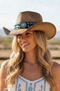Canyon Azul Taupe Straw Cowgirl Hat - Wholesale Accessory Market