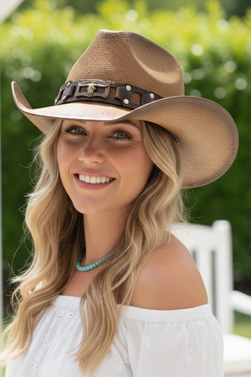 Sedona Steel Taupe Straw Cowgirl Hat - Wholesale Accessory Market