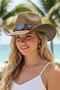 Wildflower Trail Taupe Straw Cowgirl Hat - Wholesale Accessory Market