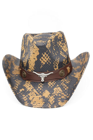 Sidewinder Brown Snakeskin Cowgirl Hat - Wholesale Accessory Market