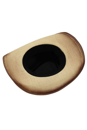 Lubbock Longhorn Beige Distressed Straw Cowgirl Hat - Wholesale Accessory Market