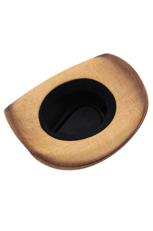 Lubbock Longhorn Taupe Distressed Straw Cowgirl Hat - Wholesale Accessory Market