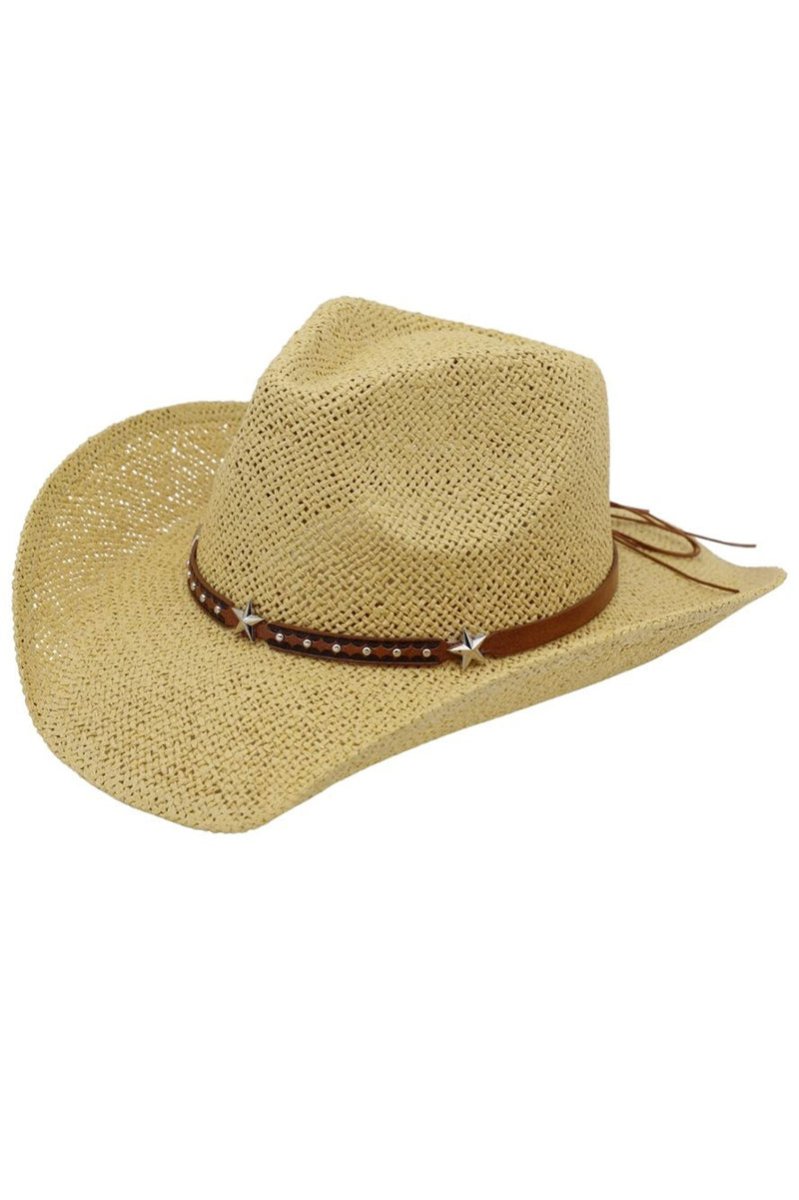 Midnight Rodeo Beige Straw Cowgirl Hat - Wholesale Accessory Market