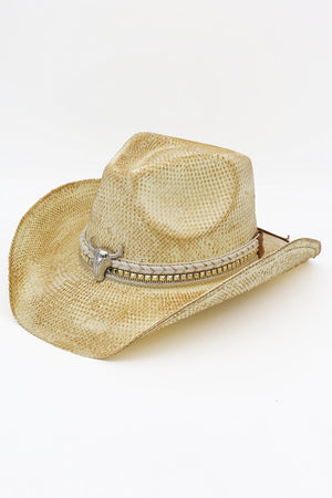 Dust & Grit Beige Vintage Cowgirl Hat - Wholesale Accessory Market