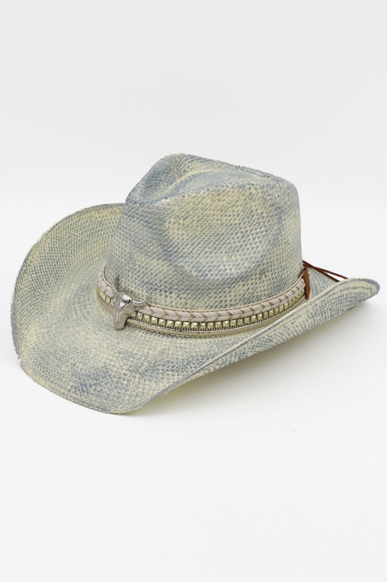 Dust & Grit Blue Vintage Cowgirl Hat - Wholesale Accessory Market