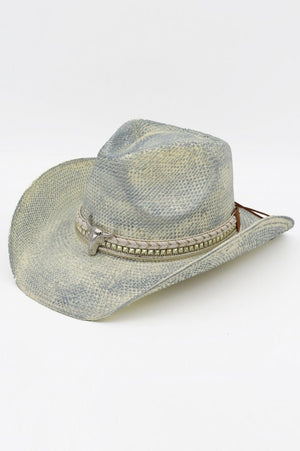 Dust & Grit Blue Vintage Cowgirl Hat - Wholesale Accessory Market
