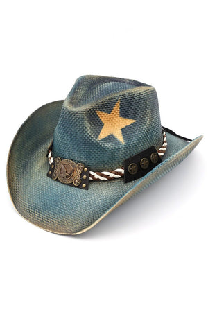 Frontier Freedom Navy Distressed Cowgirl Hat - Wholesale Accessory Market