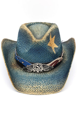 American Grit Navy Distressed Cowgirl Hat - Wholesale Accessory Market