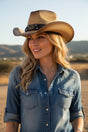 Modern Outlaw Taupe Rustic Cowgirl Hat - Wholesale Accessory Market