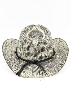 Canyon Rogue Charm Black Vintage Cowgirl Hat - Wholesale Accessory Market