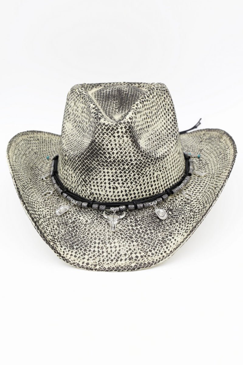 Canyon Rogue Charm Black Vintage Cowgirl Hat - Wholesale Accessory Market