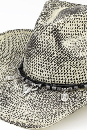 Canyon Rogue Charm Black Vintage Cowgirl Hat - Wholesale Accessory Market