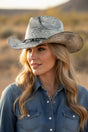 Canyon Rogue Charm Black Vintage Cowgirl Hat - Wholesale Accessory Market