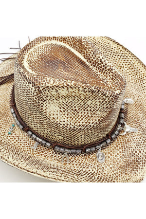 Canyon Rogue Charm Taupe Vintage Cowgirl Hat - Wholesale Accessory Market