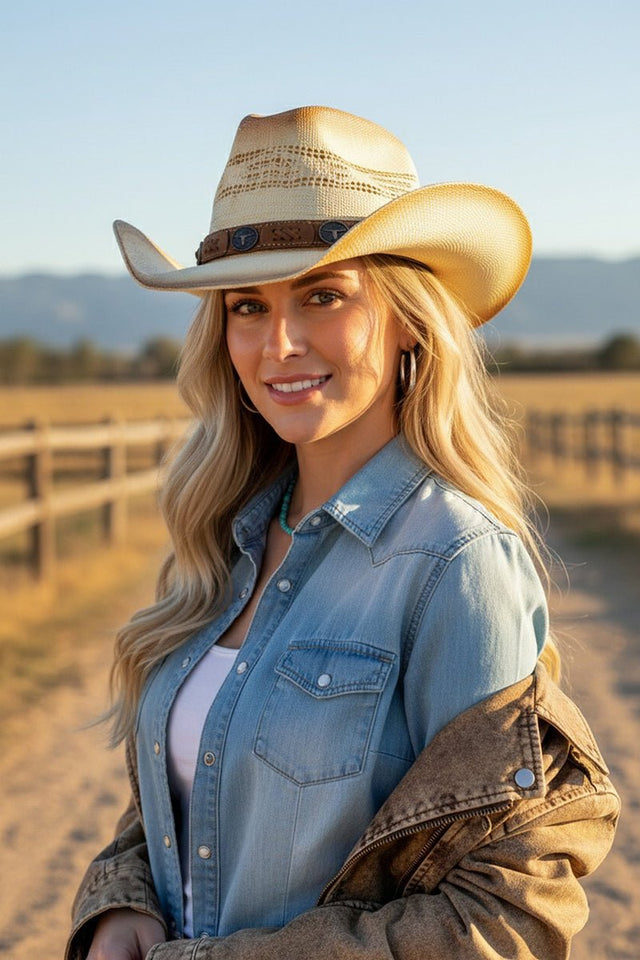 Desert Drifter Beige Aged Cowgirl Hat - Wholesale Accessory Market
