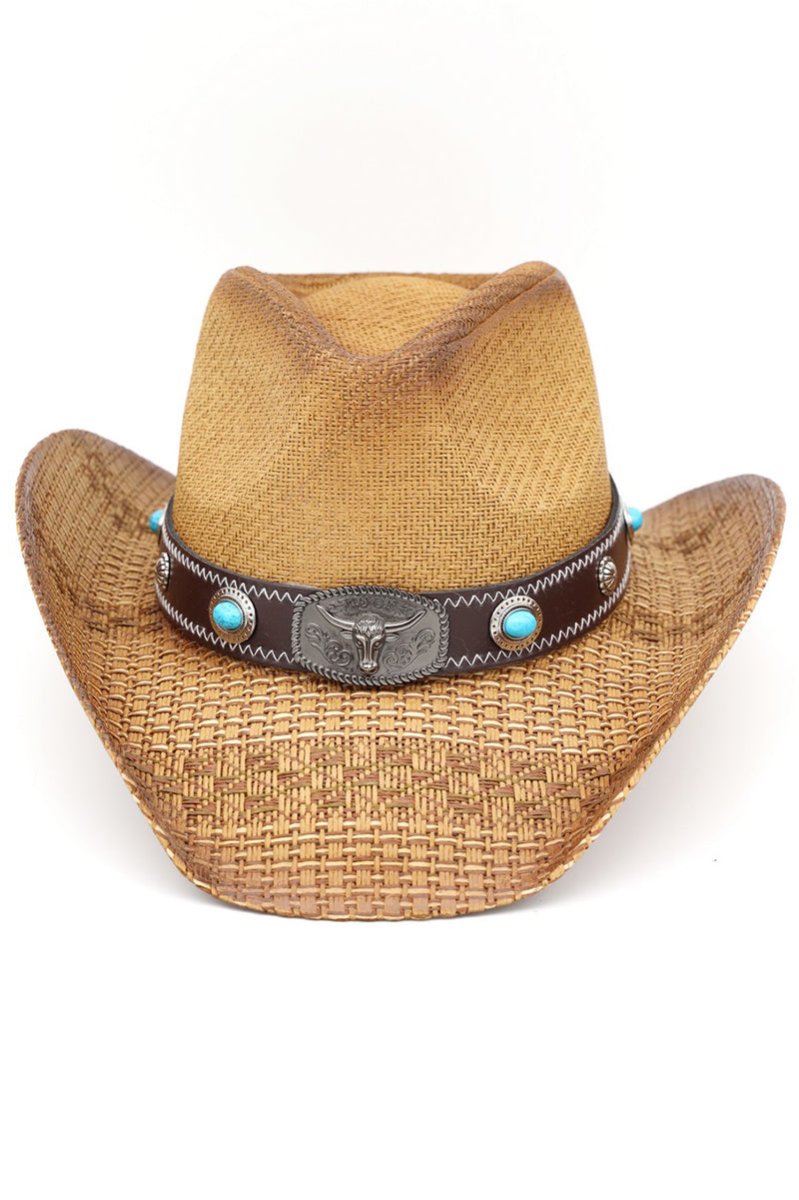 Winslow Wave Taupe Straw Cowgirl Hat - Wholesale Accessory Market