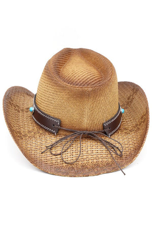 Winslow Wave Taupe Straw Cowgirl Hat - Wholesale Accessory Market