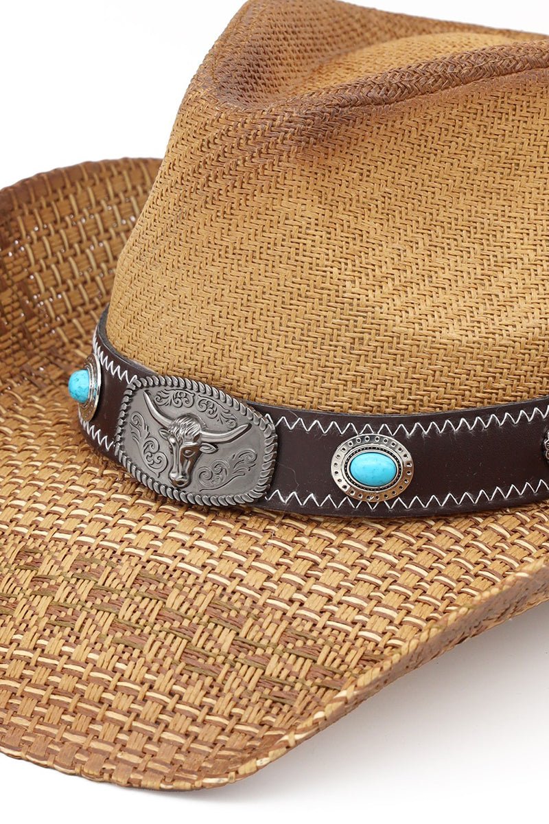 Winslow Wave Taupe Straw Cowgirl Hat - Wholesale Accessory Market