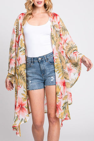 Island Edit White Kimono - Wholesale Accessory Market
