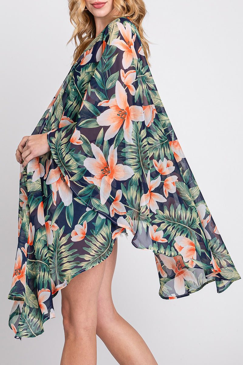 Island Edit Navy Kimono - Wholesale Accessory Market