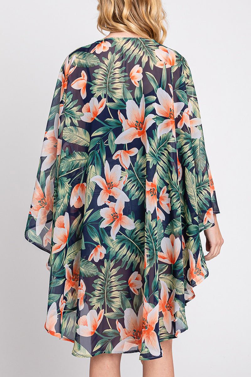 Island Edit Navy Kimono - Wholesale Accessory Market