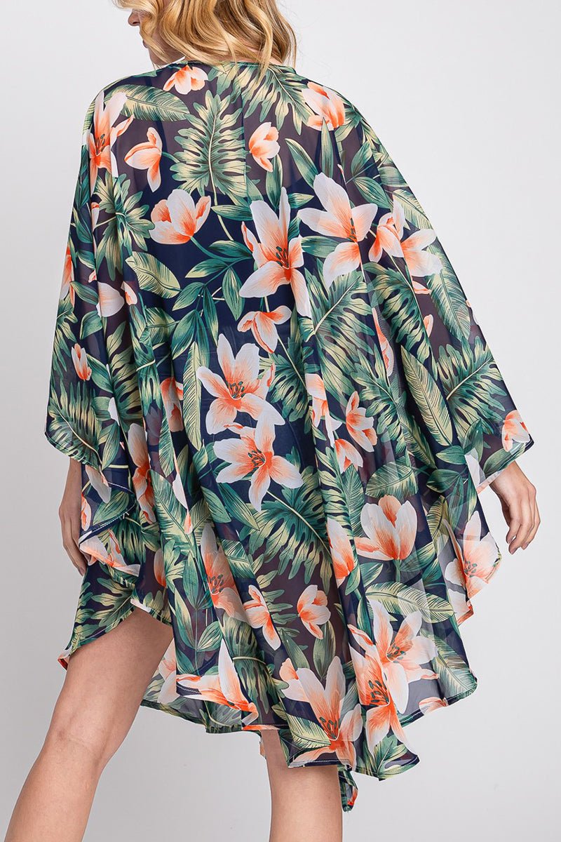 Island Edit Navy Kimono - Wholesale Accessory Market