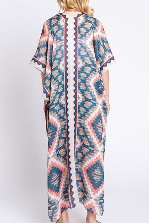 Galveston Getaway Beige Long Kimono - Wholesale Accessory Market