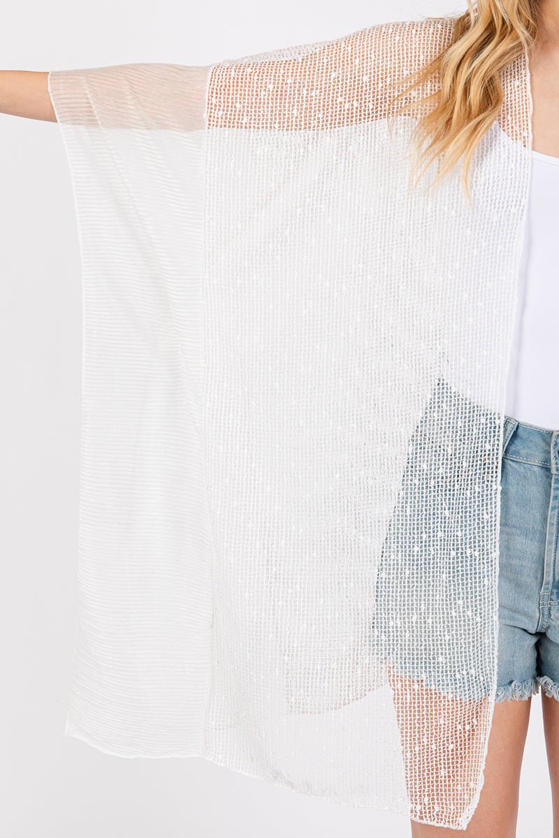 Summer Breeze White Kimono - Wholesale Accessory Market