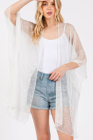 Summer Breeze White Kimono - Wholesale Accessory Market