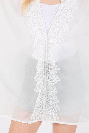 Garden Villa White Cover Up - Wholesale Accessory Market
