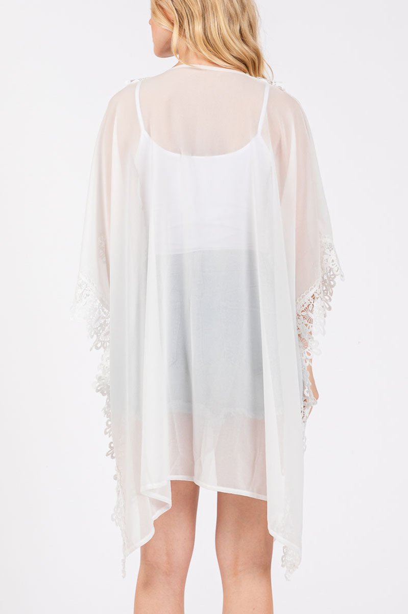 Garden Villa White Cover Up - Wholesale Accessory Market