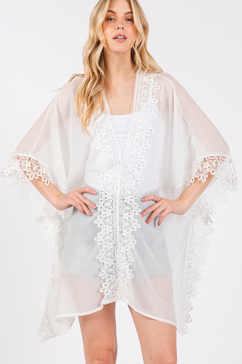 Garden Villa White Cover Up - Wholesale Accessory Market