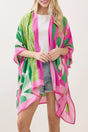 Poetry In Motion Pink and Green Kimono - Wholesale Accessory Market