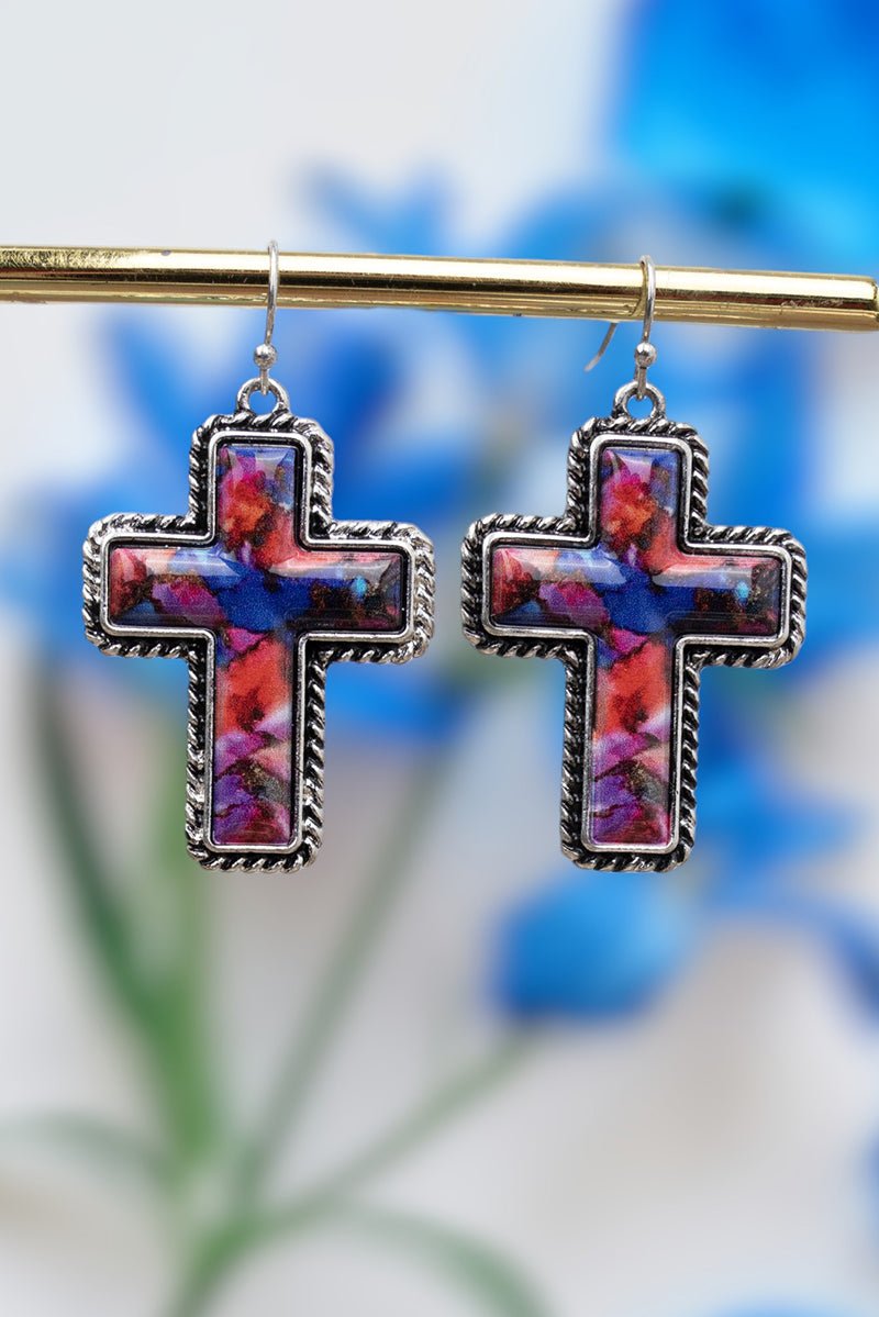 Sunday Sunset Silvertone Earrings - Wholesale Accessory Market