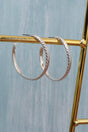 Milan Moment Silvertone Hoop Earrings - Wholesale Accessory Market