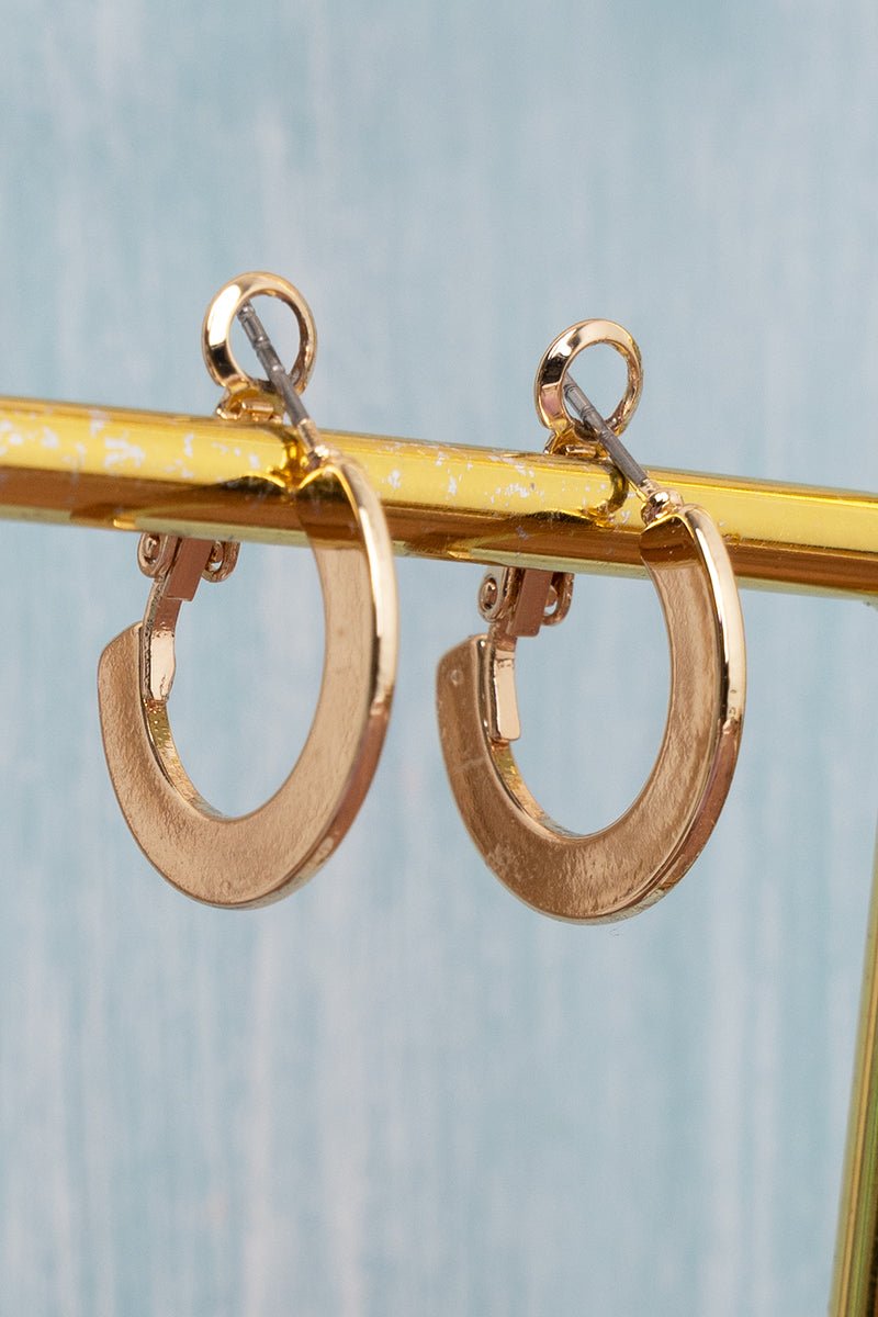 Penthouse Polish Goldtone Hoop Earrings - Wholesale Accessory Market