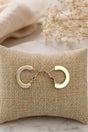 Penthouse Polish Goldtone Hoop Earrings - Wholesale Accessory Market