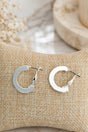 Penthouse Polish Silvertone Hoop Earrings - Wholesale Accessory Market