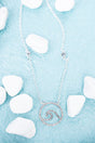 Crystal Beach Wave Silvertone Necklace - Wholesale Accessory Market