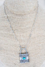 Lock, Stock, & Barrel Turquoise & Silvertone Necklace - Wholesale Accessory Market