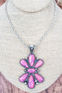 Pink Havenrock Hills Silvertone Necklace - Wholesale Accessory Market