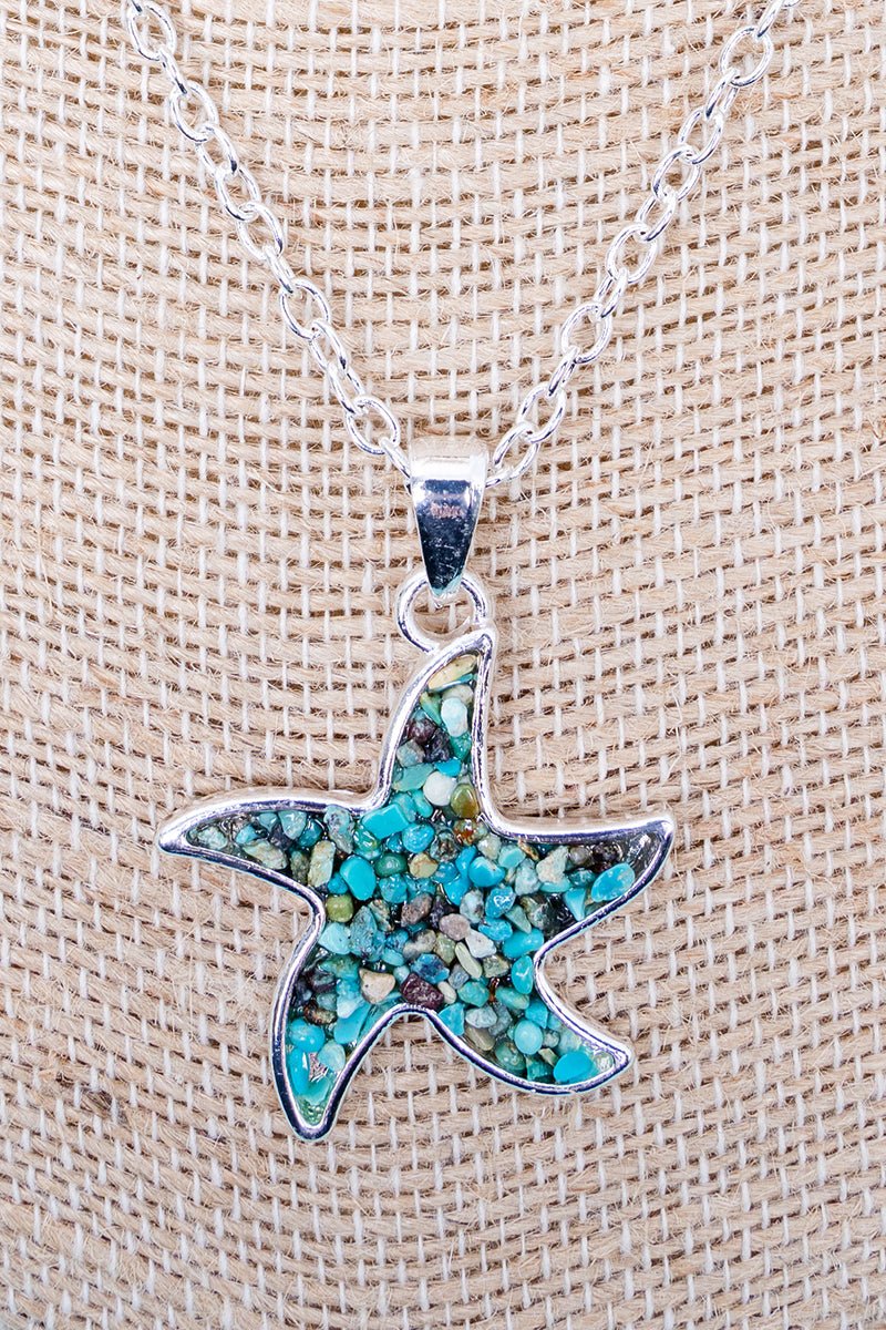 Driftstone Starfish Silvertone Necklace - Wholesale Accessory Market
