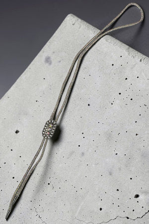 Sierra Starlight Iridescent Crystal Bolo Necklace - Wholesale Accessory Market